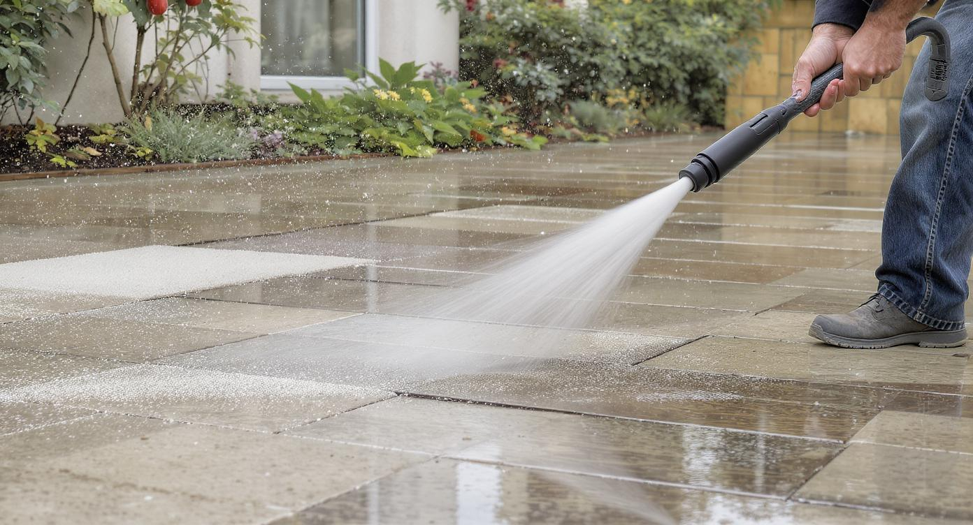 Mycie ciśnieniowe kostki brukowej elewacji Poznań